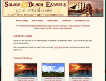 Tablet Screenshot of listings.solacebeach.com